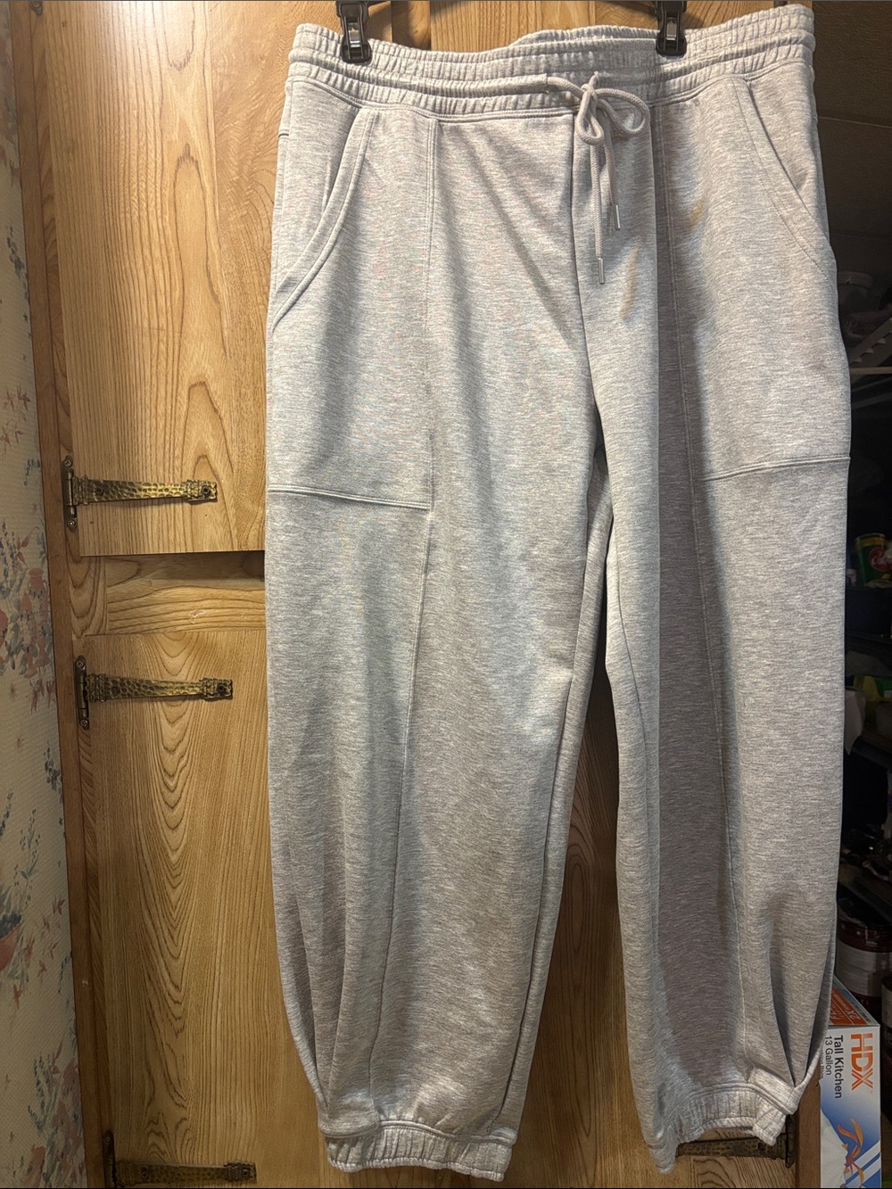 Scoop gray scuba knit jogger pants size XL